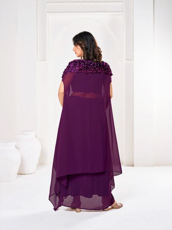 Picture of Marvelous Georgette Purple Lehenga Choli