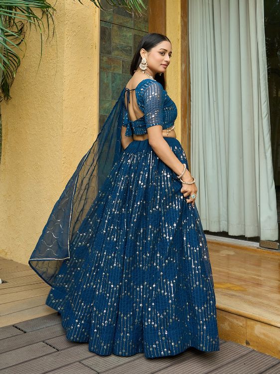 Picture of Lovely Georgette & Net Lehenga Choli