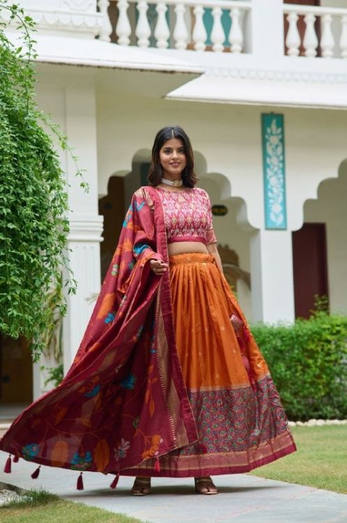 Picture of Marvelous Dola Silk Multi Lehenga Choli