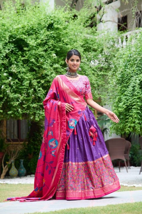 Picture of Appealing Dola Silk Multi Lehenga Choli