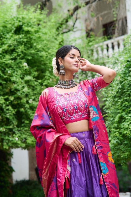 Picture of Appealing Dola Silk Multi Lehenga Choli