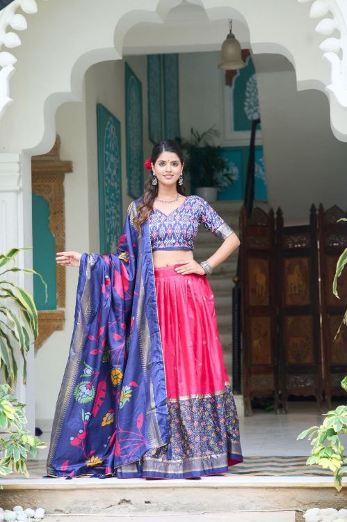 Picture of Comely Dola Silk Multi Lehenga Choli