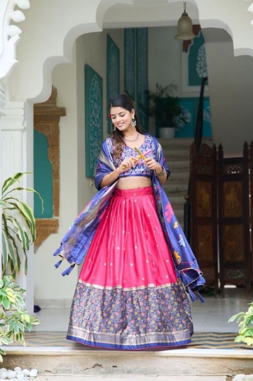 Picture of Comely Dola Silk Multi Lehenga Choli