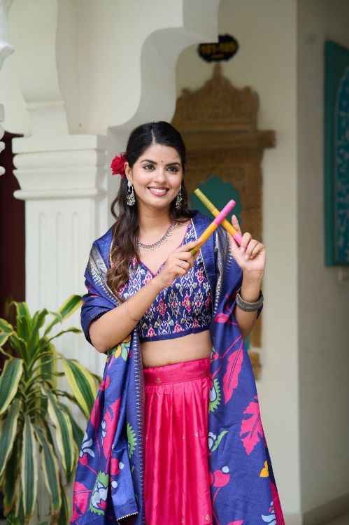 Picture of Comely Dola Silk Multi Lehenga Choli